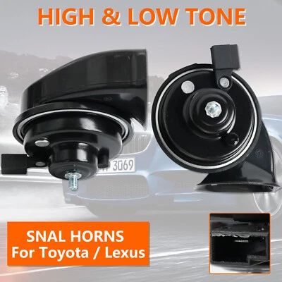 Pair Car Snail Horn  For Toyota Yaris RAV4 Camry Corolla Highlander Prius C-HR - Image 1 of 4