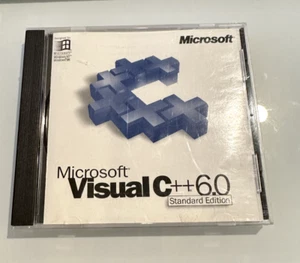 Microsoft Visual C++ 6.0 Standard Edition CD Rom w/ Serial Key - Picture 1 of 1
