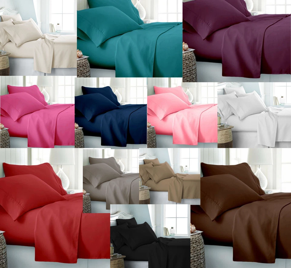 500 THREAD COUNT LUXURY 100% EGYPTIAN COTTON EXTRA DEEP FITTED SHEETS ALL SIZES - Image 1 of 3