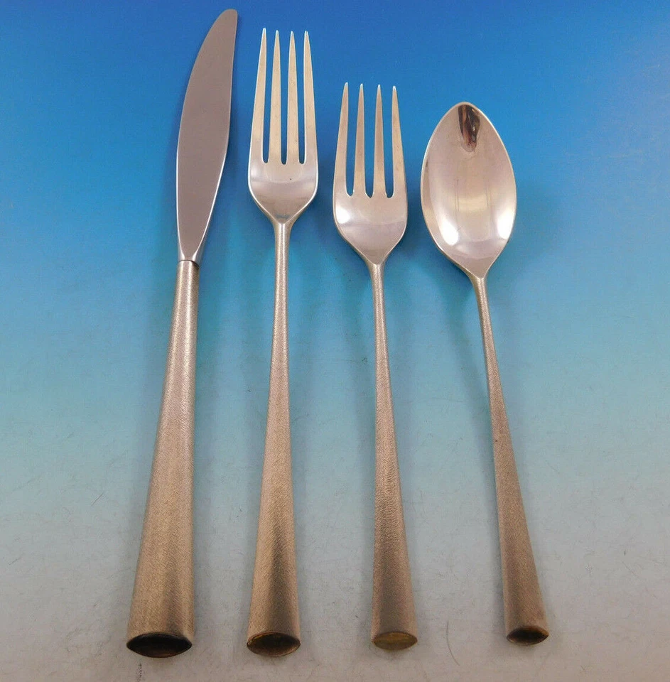 Ajuste(s) de lugar de tamaño regular de plata esterlina Royal Satin de Wallace 4 piezas Foto 1 de 4