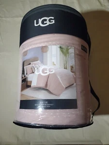 UGG KING COMFORTER SET ONE COMFORTER & TWO SHAM DESERT CORAL - Picture 1 of 8