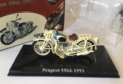 CLASSIC MOTORCYCLES PEUGEOT 55GL 1951 1-24 SCALE ATLAS EDITIONS - Image 1 of 4