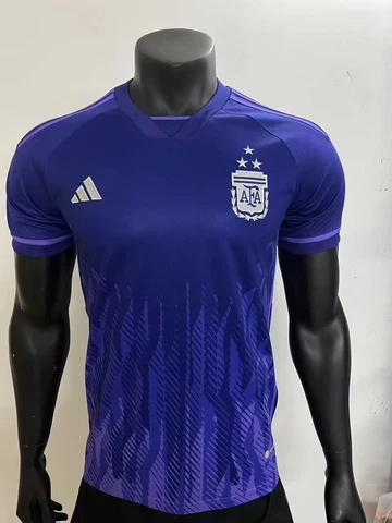3 Stars Argentina National Team 2022 Mens Home Away Soccer Jersey Shirt Cover