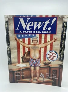 1995 Newt Gingrich A Paper Doll Book 1st ed Un-Used Newt! Republican Trading S1 - Bild 1 von 6