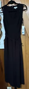 Calvin Klein Women’s Black Formal sleeveless Jumpsuit Stretchy Sequin Top Size 2 - Picture 1 of 12