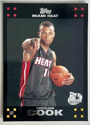 2007-08 Topps 🏀 #131 Daequan Cook RC - Miami Heat 🔴⚫️ - Image 1 of 2