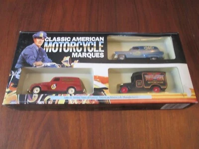 Lledo Classic American Motorcycle Marques Die Cast Truck Set Made in England NOS - Image 1 of 4