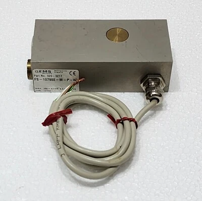 Gems Sensors 020-0217 Flow Switch 2.0-75 L/M, FS-10798E-M-P-W - Image 1 of 4