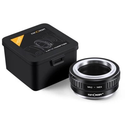 K&F Concept M42-E Lens Adapter for M42 Screw Lens to Sony E  Camera A7 a7 a7R - Image 1 of 4