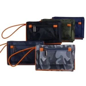 RED X Boys Teenagers Nylon Camouflage Sports Wallet Secure Strap - Picture 1 of 24