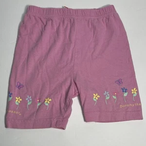 The Wiggles 1999 Dorothy der Dinosaurier rosa Blumen Shorts Größe 3 Vintage Baumwolle - Bild 1 von 12