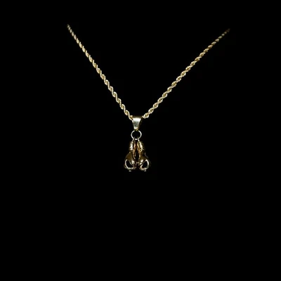 Boxhandschuh Anhänger 18k Gold/Silber – Edelstahl – Herren Schmuck – Streetwear - Bild 1 von 2