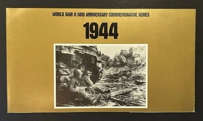 WWII 50th Anniversary Commemorative 1944 Stamp Set USPS - Image 1 of 4