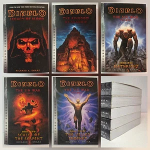 Diablo Series Lot 5 PB Books by Richard Knaak Sin Wars Trilogy, Kingdom, Legacy - Picture 1 of 11