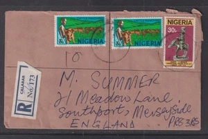Nigeria 1979 R173 Airmail Cover Calabar to Southport - Bild 1 von 2