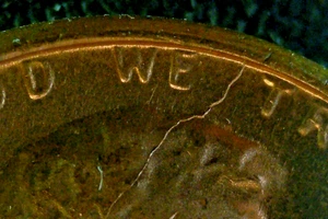 Lot of 9 – 1972-D Lincoln Cents w/ Spike Head Die Crack Error (Same Variety) - Picture 1 of 9