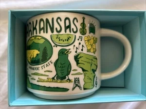 Starbucks Been There Around The Globe 14 Oz. Coffee Mug Series Arkansas State - Picture 1 of 4