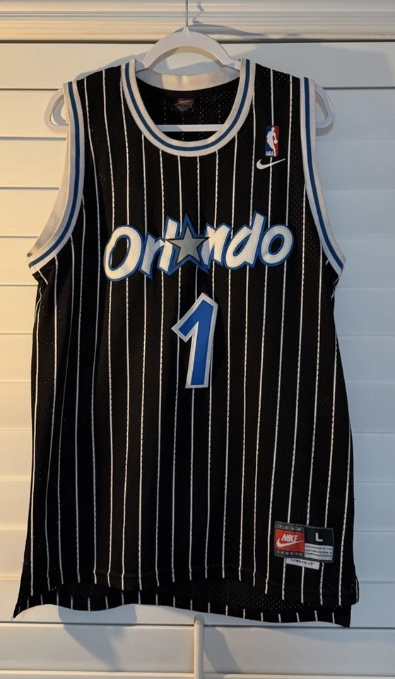 Camiseta Penny Hardaway Orlando Magic NBA Talla L +2 (Nike #1, Negra) Foto 1 de 4