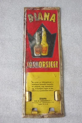 ancienne plaque tôle non émaillée bière DIANA  SOSBORSZESZ hongrie - Photo 1/4