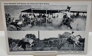 Toots Mansfield / Clyde Burk - ROPING - Stryker's - POST CARD - listing #8466 - Picture 1 of 8