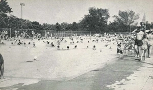 Kirksville Missouri Städtisches Schwimmbad Vintage Postkarte - Bild 1 von 2