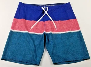 Old Navy Board Shorts Men’s 40 Color block Drawstring Pocket Stretch Beach Lake - Picture 1 of 11