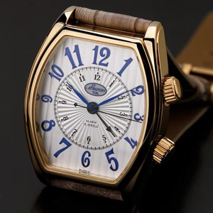 Buran v. M.Tonneau Alarm Clock Gold Russian Machanische Watch 2612/1086551 - Picture 1 of 11