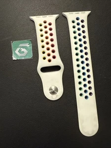 Apple Watch Nike Sport Band 44mm (42/45/49) Genuine OEM 2020 Pride Rainbow M/L - Picture 1 of 9