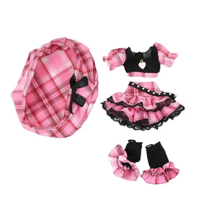Nuevo ICY DBS Blyth Muñeca Ropa Rosa Vestido Falda a Cuadros Traje Genial Trajes Niña - Imagen 1 de 12