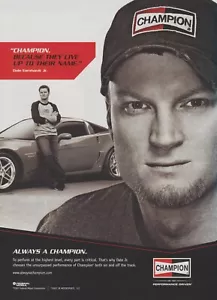 Candele Champion 2007 - Dale Earnhardt Jr. - Z06 Chevy Corvette - Pubblicità stampa - Foto 1 di 1