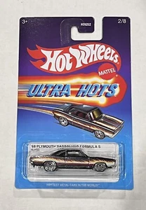 2023 Hot Wheels Ultra Hots 2/8 '68 Plymouth Barracuda Formula S Diecast (HLH94) - Picture 1 of 6