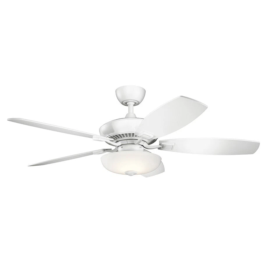 Kichler Canfield Pro 52" LED Fan, Matte Wht, Etch, Matte Wht - 330013MWH - Image 1 of 1