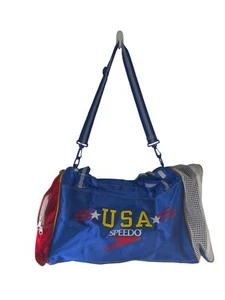 Vintage 96' Olympic Speedo Blue Large Duffle Bag - Bild 1 von 6