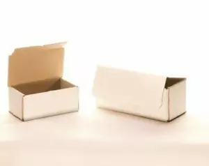4" x 4" x 4" white corrugated mailers - perfect for shipping small items! Plus,  - Picture 1 of 1