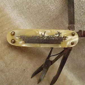 CA. 1940'S NAIL POCKET KNIFE "WOLLARD AIRCRAFT SERVICE EQUIPMENT INC.MIAMI FLA." - Picture 1 of 9