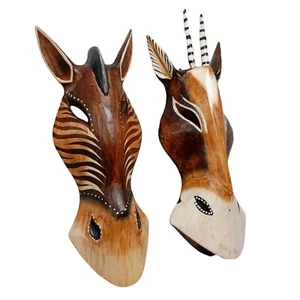 Antílope Pared Caballo Marrón Decoración Soporte Máscaras Animal Decorativo Safari Nº09 - Imagen 1 de 13