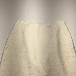 Ann Taylor Skirt Womens Size 4 White Pencil Textured High-Rise Elegant Lined - Picture 1 of 13