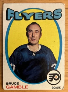 1971-72 Topps Bruce Gamble Hockey Card #104 Flyers O/C Bad Corners & Edges - Picture 1 of 2
