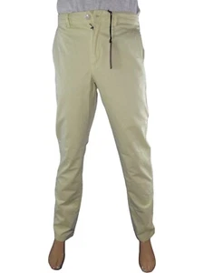 Avirex Pantalone Uomo 47 W33 Medium Giallo Pallido Chino Gamba Affusolata Cotone - Imagen 1 de 9
