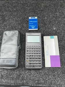 Vintage Hewlett Packard HP 48SX Taschenrechner mit Etui und Handbüchern TDS COGO Karte - Bild 1 von 7