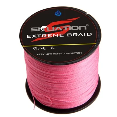 Línea de pesca trenzada de 4 hilos 10-150 lb resistente a la abrasión 100M/300M/500M/1000M Foto 1 de 4