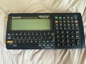 Używany działający komputer kieszonkowy SHARP PC-G850V vintage kalkulator z Japonii FS - Zdjęcie 1 z 11