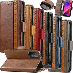 Splice Leather Wallet Phone Case For Blackview Oukitel Sharp T Mobile Doogee - Picture 1 of 84