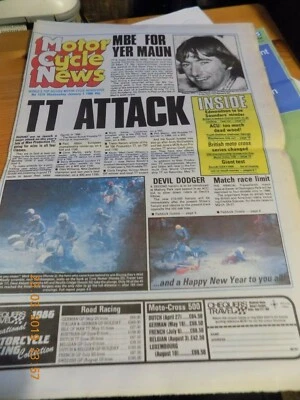  Motor Cycle News/1,1,1986/suzuki gsx 1100e test/paris dakar/ - Image 1 of 4