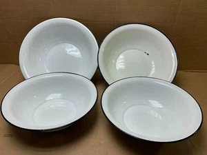 4 x Emaille Email Schüssel Ø 32 cm Ø 36 cm Waschschüssel Pflanzgefäß (9) - Bild 1 von 6