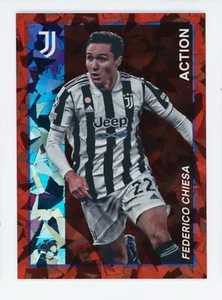 2021-22 Federico Chiesa Topps Merlin Heritage 97 Red Refractor Juventus FC 6/10 - Picture 1 of 3