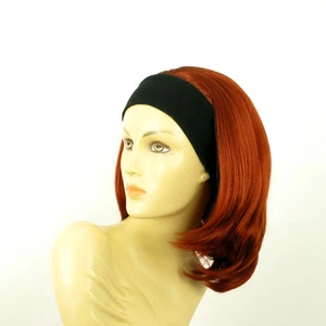 parrucca con bandana elastica corta rame intenso ref MADY 350 PERUK - Picture 1 of 8