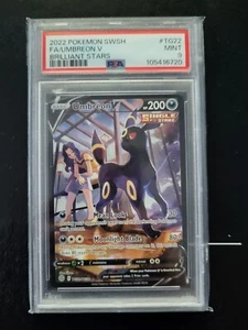 Pokemon Umbreon V TG22/TG30 Brilliant Stars Trainer Gallery Full Art PSA 9 - Picture 1 of 2