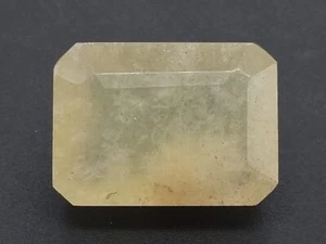 14.60 Ct Natural EGL Certified Emerald Cut Yellow Heliodor Beryl Loose Gemstone - Picture 1 of 6