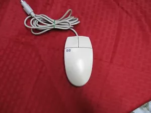 Vintage HP 2-Button Wired PC Mouse 6-Pin mini-DIN PS/2 Connector M-S34 5182-8864 - Picture 1 of 5
